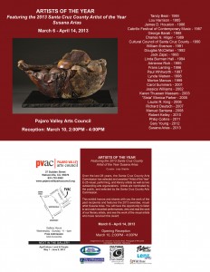 Exhibit celebrating all Artists of the Year at PVAC